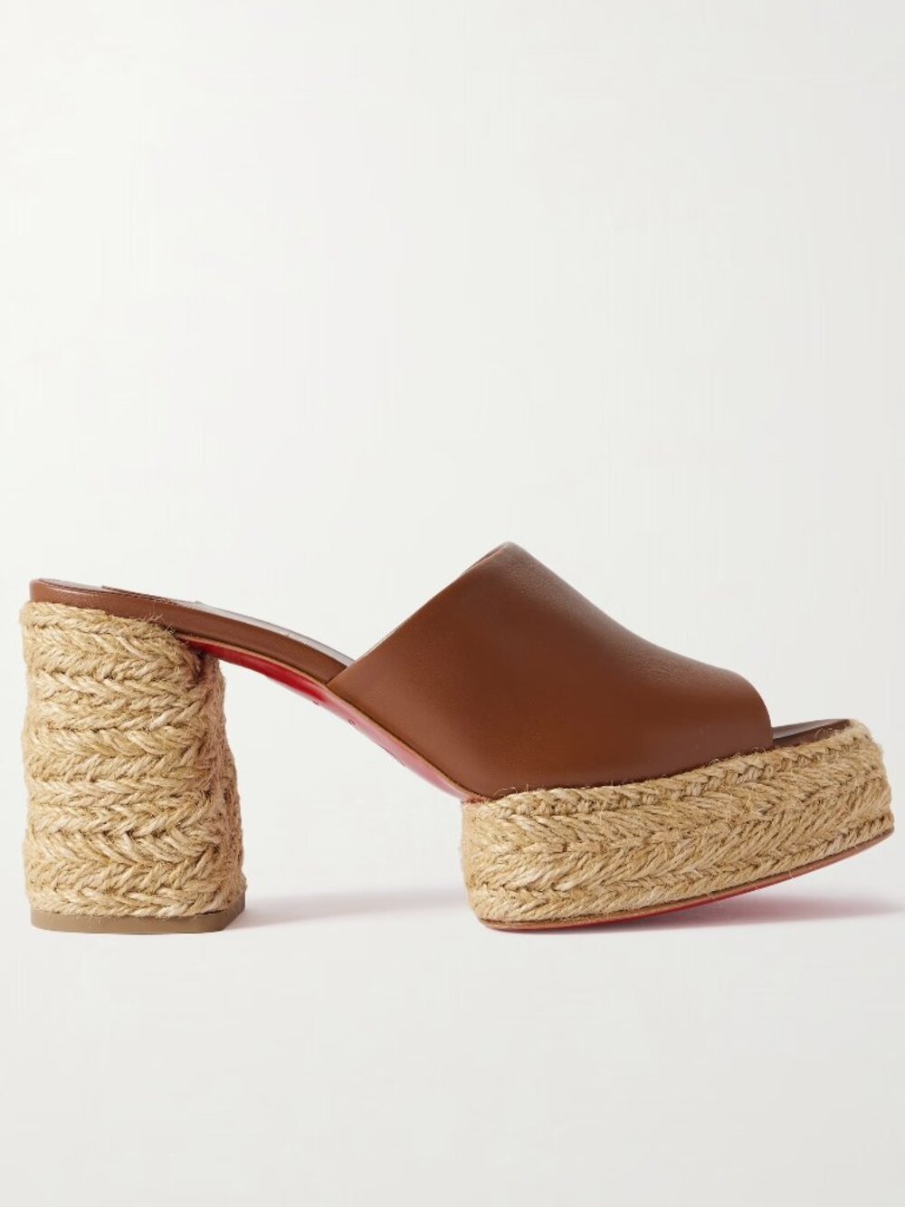 Christian Louboutin CALAKALA MULE 85 Platform Espadrille Sandals Heels